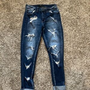 KanCan distressed jeans with holes
